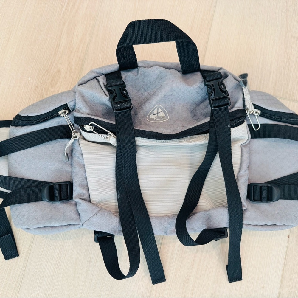Nike ACG Gray and Black Waist Bag:My closet reopens July 30!